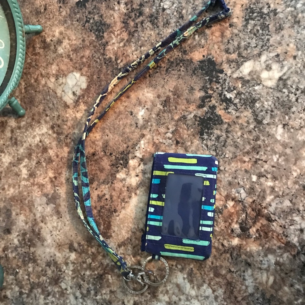 Vera Bradley lanyard and id holder/wallet